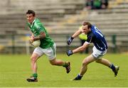 16 June 2013; Shane McCabe, Fermanagh, in action against Feargal Flanagan, Cavan. Ulster GAA Football Senior Championship Quarter-Final, Cavan v Fermanagh, Brewster Park, Enniskillen, Co. Fermanagh. Picture credit: Oliver McVeigh / SPORTSFILE