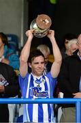 16 June 2013; The Ballyboden St Endas captain Stephen O'Connor lifts the cup. Leinster League Division One Final, Coolderry, Offaly v Ballyboden St Endas, Dublin, O'Moore Park, Portlaoise, Co. Laois. Picture credit: Ray McManus / SPORTSFILE