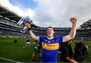 18 August 2019; Tipperary captain Séamus Callanan, celebrates with the Liam MacCarthy cup, after the GAA Hurling All-Ireland Senior Championship Final match between Kilkenny and Tipperary at Croke Park in Dublin. Photo by Stephen McCarthy/Sportsfile