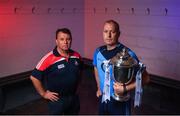 20 August 2019; In attendance at The Bord Gáis Energy GAA Hurling All-Ireland U-20 Championship Final preview event in Limerick today are Cork manager Denis Ring, left, and Tipperary manager Liam Cahill. Cork and Tipperary will face off in the first ever final at the U-20 grade at the LIT Gaelic Grounds this Saturday. Photo by David Fitzgerald/Sportsfile