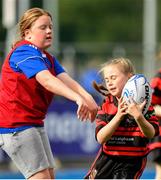 17 August 2019; Action from Gorey and Arklow RFC against Clane / North Kildare Wolves during the Bank of Ireland Half-Time Minis at the pre-season friendly match between Leinster and Coventry at Energia Park in Donnybrook, Photo by Eóin Noonan/Sportsfile