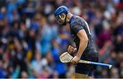 18 August 2019; Tipperary goalkeeper Brian Hogan celebrates his side's third goal, scored by team-mate John O'Dwyer, during the GAA Hurling All-Ireland Senior Championship Final match between Kilkenny and Tipperary at Croke Park in Dublin. Photo by Piaras Ó Mídheach/Sportsfile