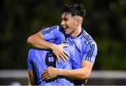 23 August 2019; Liam Kerrigan, right, of UCD celebrates after scoring his side's third goal with team-mate Yoyo Mahdy during the Extra.ie FAI Cup Second Round match between UCD and St Patrick's Athletic at The UCD Bowl in Dublin. Photo by Ben McShane/Sportsfile