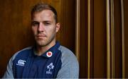 29 August 2019; Will Addison poses for a portrait after an Ireland Rugby press conference at Carton House in Maynooth, Kildare. Photo by Brendan Moran/Sportsfile