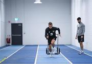 4 September 2019; Seamus Coleman during a Republic of Ireland gym session at the FAI National Training Centre in Abbotstown, Dublin. Photo by Stephen McCarthy/Sportsfile