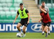 5 September 2019; Jason Kight, left, and Gavin Kilkenny during a Republic of Ireland U21's Training Session at Tallaght Stadium in Dublin. Photo by Eóin Noonan/Sportsfile