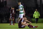 6 September 2019; Killian Brouder of Galway United following the Extra.ie FAI Cup Quarter-Final match between Galway United and Shamrock Rovers at Eamonn Deacy Park in Galway. Photo by Eóin Noonan/Sportsfile