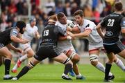 7 September 2019; Sean Reidy of Ulster is tackled by George Thornton of Glasgow Warriors during the Pre-season Friendly match between Ulster and Glasgow Warriors at Kingspan Stadium in Belfast. Photo by Oliver McVeigh/Sportsfile