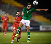 6 September 2019; Artur Nadiryan of Armenia and Troy Parrott of Republic of Ireland during the UEFA European U21 Championship Qualifier Group 1 match between Republic of Ireland and Armenia at Tallaght Stadium in Tallaght, Dublin. Photo by Stephen McCarthy/Sportsfile