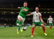 10 September 2019; Alan Judge of Republic of Ireland in action against Anton Nedyalkov of Bulgaria during the 3 International Friendly match between Republic of Ireland and Bulgaria at Aviva Stadium, Dublin. Photo by Seb Daly/Sportsfile