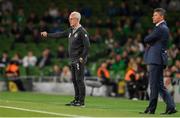 10 September 2019; Republic of Ireland manager Mick McCarthy, left, with Bulgaria manager Krasimir Balakov during the 3 International Friendly match between Republic of Ireland and Bulgaria at Aviva Stadium, Dublin. Photo by Eóin Noonan/Sportsfile