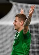 10 September 2019; James Collins of Republic of Ireland celebrates after scoring his side's third goal during the 3 International Friendly match between Republic of Ireland and Bulgaria at Aviva Stadium, Dublin. Photo by Seb Daly/Sportsfile