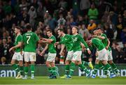 10 September 2019; Kevin Long of Republic of Ireland celebreates with team-matesafter scoring his side's second goal during the 3 International Friendly match between Republic of Ireland and Bulgaria at Aviva Stadium, Dublin. Photo by Stephen McCarthy/Sportsfile