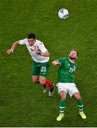 10 September 2019; Alan Judge of Republic of Ireland and Ivan Goranov of Bulgaria during the 3 International Friendly match between Republic of Ireland and Bulgaria at Aviva Stadium, Dublin. Photo by Ben McShane/Sportsfile