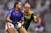 15 September 2019; Ava Fennessey of Tipperary in action against Megan Thynne of Meath during the TG4 All-Ireland Ladies Football Intermediate Championship Final match between Meath andTipperary at Croke Park in Dublin. Photo by Piaras Ó Mídheach/Sportsfile