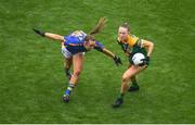 15 September 2019; Sarah Wall of Meath in action against Caoimhe Condon of Tipperary during the TG4 All-Ireland Ladies Football Intermediate Championship Final match between Meath and Tipperary at Croke Park in Dublin. Photo by Ramsey Cardy/Sportsfile