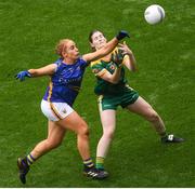 15 September 2019; Niamh Lonergan of Tipperary in action against Bridgetta Lynch of Meath during the TG4 All-Ireland Ladies Football Intermediate Championship Final match between Meath and Tipperary at Croke Park in Dublin. Photo by Ramsey Cardy/Sportsfile