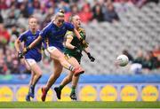 15 September 2019; Aisling McCarthy of Tipperary shoots to score her side's second goal during the TG4 All-Ireland Ladies Football Intermediate Championship Final match between Meath and Tipperary at Croke Park in Dublin. Photo by Stephen McCarthy/Sportsfile