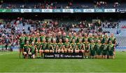 15 September 2019; The Meath squad before the TG4 All-Ireland Ladies Football Intermediate Championship Final match between Meath andTipperary at Croke Park in Dublin. Photo by Piaras Ó Mídheach/Sportsfile