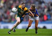 15 September 2019; Bridgetta Lynch of Meath in action against Laura Dillon of Tipperary during the TG4 All-Ireland Ladies Football Intermediate Championship Final match between Meath andTipperary at Croke Park in Dublin. Photo by Piaras Ó Mídheach/Sportsfile