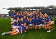 15 September 2019; Tipperary players celebrate following the TG4 All-Ireland Ladies Football Intermediate Championship Final match between Meath and Tipperary at Croke Park in Dublin. Photo by Stephen McCarthy/Sportsfile