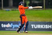 16 September 2019; Scott Edwards of Netherlands is struck on the helmet by the ball during the T20 International Tri Series match between Scotland and Netherlands at Malahide Cricket Club in Dublin. Photo by Sam Barnes/Sportsfile