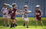 24 September 2019; Caolan Whitman, second right, age 11, of Slaughtneil, Co. Derry, during the Littlewoods Ireland Ulster GAA Go Games Provincial Days’ in Croke Park in Dublin. This year over 6,000 boys and girls aged between six and twelve represented their clubs in a series of mini blitzes and – just like their heroes – got to play in Croke Park.  Photo by Harry Murphy/Sportsfile