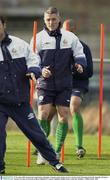 15 November 2003; Graham Kavanagh during a Republic of Ireland squad training session in advance of the International Friendly, Republic of Ireland v Canada, to be played at Lansdowne Road. Malahide FC grounds, Malahide, Dublin. Picture credit; Ray McManus / SPORTSFILE *EDI*