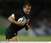 8 November 2003; Carlos Spencer, New Zealand. 2003 Rugby World Cup, Quarter Final, New Zealand v South Africa, Telstra Dome, Melbourne, Victoria, Australia. Picture credit; Brendan Moran / SPORTSFILE *EDI*