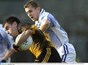 16 November 2003; Ryan McMenamin, Ulster, in action against Connacht's Gary Cox. M Donnelly Interprovincial Senior Football Final, Connacht v Ulster, Brewster Park, Enniskillen, Co. Fermanagh. Picture credit; Damien Eagers / SPORTSFILE *EDI*