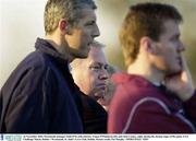 16 November 2003; Westmeath manager Paidi O'Se with selectors Tomas O'Flatharta, left, and Jack Cooney, right, during the closing stages of the game. GAA Challenge Match, Dublin v Westmeath, St. Jude's GAA Club, Dublin. Picture credit; Pat Murphy / SPORTSFILE *EDI*