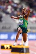 28 September 2019; Ruswahl Samaai of South Africa competing in the Men's Long Jump Final during day two of the World Athletics Championships 2019 at Khalifa International Stadium in Doha, Qatar. Photo by Sam Barnes/Sportsfile