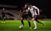 2 October 2019; Dawson Devoy of Bohemians in action against Ioannis - Antonios Pipilliaris of PAOK during the UEFA Youth League First Round First Leg between Bohemians and PAOK at Dalymount Park in Dublin. Photo by David Fitzgerald/Sportsfile