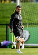 9 October 2019; Republic of Ireland assistant coach Robbie Keane during a Republic of Ireland training session at the FAI National Training Centre in Abbotstown, Dublin. Photo by Seb Daly/Sportsfile