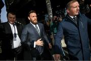 11 October 2019; Conor McGregor leaves The Criminal Courts of Justice in Dublin. Photo by Ramsey Cardy/Sportsfile