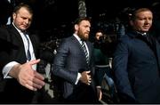 11 October 2019; Conor McGregor leaves The Criminal Courts of Justice in Dublin. Photo by Ramsey Cardy/Sportsfile