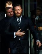 11 October 2019; Conor McGregor leaves The Criminal Courts of Justice in Dublin. Photo by Ramsey Cardy/Sportsfile