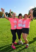 20 October 2019; Claire O'Sullivan, Catherine Buckley and Breda Skelton, from Kilkenny, ahead of the Great Pink Run with Glanbia, which took place in Kilkenny Castle Park on Sunday, October 20th 2019. Over 10,000 men, women and children took part in both the 10K challenge and the 5K fun run across three locations, raising over €600,000 to support Breast Cancer Ireland’s pioneering research and awareness programmes. The Dublin Great Pink Run took place on Saturday, 19th October in the Phoenix Park and the inaugural Chicago run took place on October, 5th in Diversey Harbor. For more information go to www.breastcancerireland.com. Photo by Seb Daly/Sportsfile