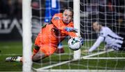 25 October 2019; St Patrick's Athletic goalkeeper Brendan Clarke fails to prevent Dundalk's Patrick Hoban scoring their third goal during the SSE Airtricity League Premier Division match between Dundalk and St Patrick's Athletic at Oriel Park in Dundalk, Co Louth. Photo by Stephen McCarthy/Sportsfile