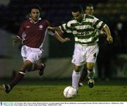 28 November 2003; Jason Colwell, Shamrock Rovers, in action against Stuart Byrne, Shelbourne. eircom league Premier Division, Shamrock Rovers v Shelbourne, Tolka Park, Dublin. Soccer. Picture credit; David Maher / SPORTSFILE *EDI*