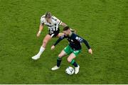 3 November 2019; Jack Byrne of Shamrock Rovers in action against Seán Murray of Dundalk during the extra.ie FAI Cup Final between Dundalk and Shamrock Rovers at the Aviva Stadium in Dublin. Photo by Michael P Ryan/Sportsfile