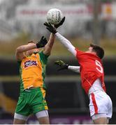10 November 2019; Gary Sice of Corofin in action against Damien Coleman of Ballintubber St Enda's during the AIB Connacht GAA Football Senior Club Football Championship Semi-Final match between Corofin and Ballintubber St Enda's at Tuam Stadium in Tuam, Galway. Photo by Ramsey Cardy/Sportsfile