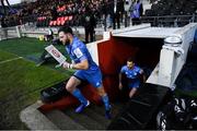 23 November 2019; Robbie Henshaw of Leinster runs out prior to the Heineken Champions Cup Pool 1 Round 2 match between Lyon and Leinster at Matmut Stadium in Lyon, France. Photo by Ramsey Cardy/Sportsfile