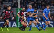 23 November 2019; Thibaut Regard of Lyon is tackled by Robbie Henshaw of Leinster during the Heineken Champions Cup Pool 1 Round 2 match between Lyon and Leinster at Matmut Stadium in Lyon, France. Photo by Ramsey Cardy/Sportsfile