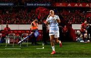 23 November 2019; Simon Zebo of Racing 92 leads out his team ahead of the Heineken Champions Cup Pool 4 Round 2 match between Munster and Racing 92 at Thomond Park in Limerick. Photo by Sam Barnes/Sportsfile