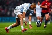 23 November 2019; Simon Zebo of Racing 92 during the Heineken Champions Cup Pool 4 Round 2 match between Munster and Racing 92 at Thomond Park in Limerick. Photo by Diarmuid Greene/Sportsfile