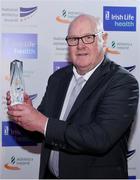 28 November 2019; Sean Egan pictured after being awarded the Services Coach Award during the Irish Life Health National Athletics Awards 2019 at Crowne Plaza Hotel, Blanchardstown, Dublin. Photo by Sam Barnes/Sportsfile