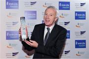 28 November 2019; Nick Davis is pictured with his Lifetime Services to Athletics Award during the Irish Life Health National Athletics Awards 2019 at Crowne Plaza Hotel, Blanchardstown, Dublin. Photo by Sam Barnes/Sportsfile