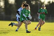 30 November 2019; Trina Duggan of Leinster in action against Connacht during the Ladies Football Interprovincial Round 2 match between Connacht and Leinster at Kinnegad in Co Westmeath. Photo by Matt Browne/Sportsfile