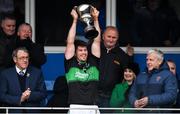 1 December 2019; Barry O'Driscoll of Nemo Rangers lifting the cup following the AIB Munster GAA Football Senior Club Championship Final match between Nemo Rangers and Clonmel Commercials at Fraher Field in Dungarvan, Waterford. Photo by Eóin Noonan/Sportsfile